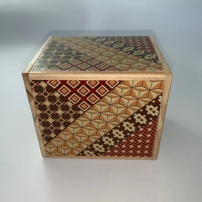 日本拼图盒木制魔法把戏盒 — 第 1/4 张图片