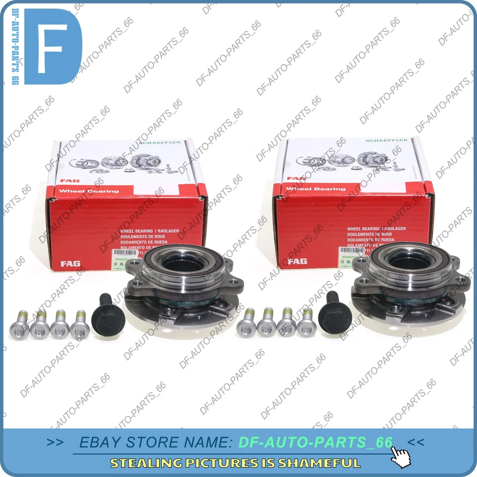 OEM Pair Front/ Rear Wheel Hub Bearing Assembly For Audi A4 A5 A6 A7 A8 S4 S5 Q5 Foto 1 de 4