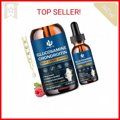 JIANKYTZ (paquete de 2) glucosamina condroitina MSM gotas líquidas, alta absorción, hormiga Foto 1 de 2