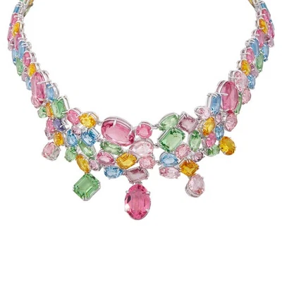 Gargantilla de cristal Swarovski Gema cortes mixtos Foto 1 de 4