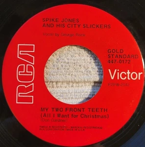 Spike Jones "My Two Front Teeth / Rudolph The Red Nosed Reindeer" reissue WVG+ - Picture 1 of 4