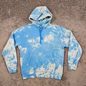 Nike Hoodie Mens Small S Blue tie Dye Pockets Fleece Pullover Sweatshirt - Picture 1 of 14