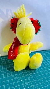 Peanuts 2015 Woodstock Christmas Scarf Ear Muffs Plush Music Box Not Working - Picture 1 of 9