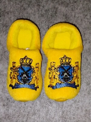 Zapatillas zueco real holandesas novedades amarillas talla EE. UU. 3,5-4,5 EUR 19-20 niños pequeños  Foto 1 de 4