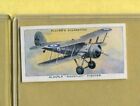 1938 JOHN PLAYER & SONS AIRCRAFT OF THE ROYAL AIRFORCE CARD #21 GAUNTLET FIGHTER