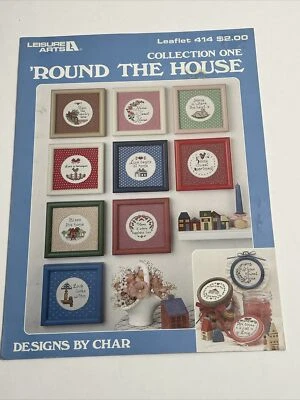 Leisure Arts Round The House Collection One Cross Stitch Pattern - Image 1 of 4