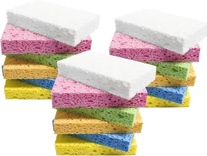 Cleaning Scrub Sponge,Cellulose Non-Scratch for Kitchen,Bathroom,Cars,Colorfu... - Picture 1 of 1
