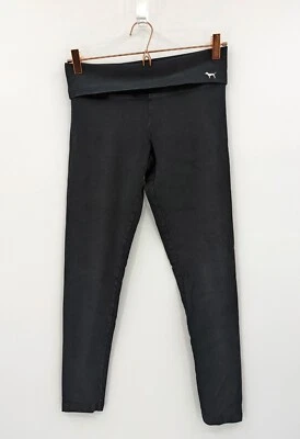 Victoria’s Secret ROSA Leggings Mujer’s S Negro Yoga Mezcla Algodón Foto 1 de 4