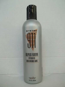 3 pk ~ HAYASHI System 911 GELPLUS FIXATIVE Styling Gel w Natural Gums ~ 8.4 oz.! - Picture 1 of 8