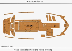 2020 Axis A24 Swim Platform Cockpit Boat Pads EVA Foam Teak Decking Flooring Mat - Foto 1 di 22