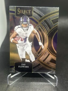 2023 Panini Select - Premier Level Silver Prizm #157 Zay Flowers (RC) - Picture 1 of 2