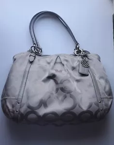 Coach Signature Collection Hobo Large Bag (Silver) - Picture 1 of 24
