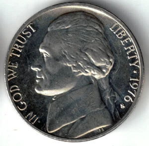 USA - 1976S - Jefferson - 1st portrait - Rare, Cameo Proof - #18619 - Picture 1 of 2