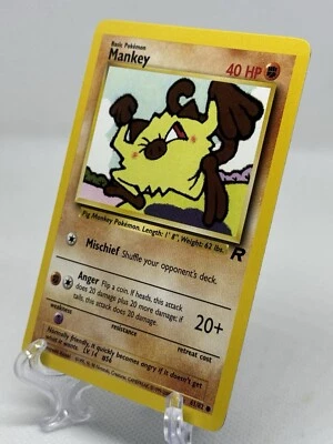 MANKEY - 61/82 - Team Rocket - Pokemon Card - NM - Image 1 of 3