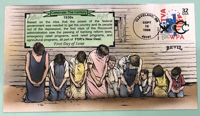 Bevil CTC 1930’s FDR’s New Deal 1998 FDOI FDC Sc 3185e - Image 1 of 4