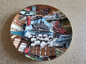 Cotton...A Part Of Our Lives 1977 Collectable 10.25 Inch Plate - Bild 1 von 4