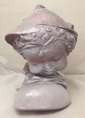Amazing Original Dominico Matteucci Faenza Child Baby Bust Art Sculpture Italy - Image 1 of 4