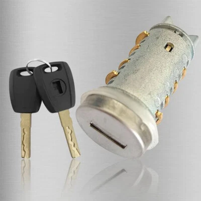 For Fiat 500 Doblo Panda Punto Mk2 Door Lock Barrel Cylinder With 2Keys 71771348 - Image 1 of 4