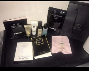 100% Authentic Lot of Chanel Makeup Facial Perfume With Shopping Bag New