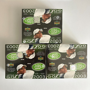 2003 Upper Deck Golf Retail Box w Mem. Card - FACTORY SEALED - Tiger Woods Auto?