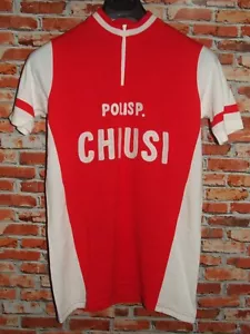 Eroica Camiseta Shirt Maillot Bici Ciclismo Vintage 70'S Emp 50% Lana Bordada - Imagen 1 de 3
