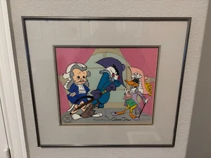 Framed SCARLET PUMPERNICKEL animation cel with background signed Chuck Jones - Picture 1 of 4