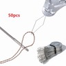 50pcs/Lot Bow Wire Needle Threader Stitch Insertion Tool Kit For Sewing Craft