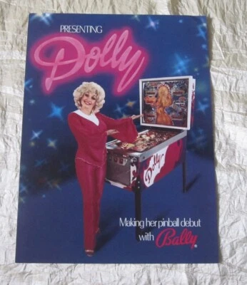1979 BALLY DOLLY PARTON PINBALL FLYER - Image 1 of 3