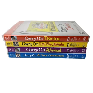 The Carry On Film Collection 4 Dvds PAL Reg 4 English Comedy Movies Lot Gift - Picture 1 of 12