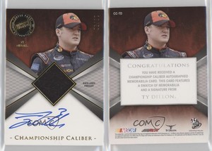 2015 Press Pass Championship Caliber Memorabilia Auto /50 Ty Dillon #CC-TD Auto