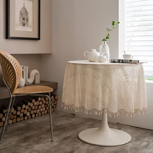 Lace Crochet Tablecloth Doily Embroidered Floral Desk Table Cover Party Deco - Picture 1 of 12