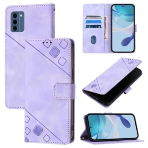 For Nokia C300 Skin Feel Embossed Leather Phone Case cover shell - Photo 1 sur 1