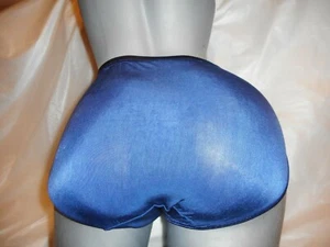 N/W/T Vanity Fair Navy Blue Hi Cut Bikini Panty Navy Blue 6/MEDIUM - Picture 1 of 12