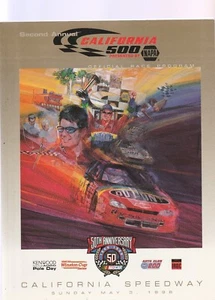 CAL 500 NAPA 1998 PROGRAM CALIFORNIA SPEEDWAY WITH POSTER  - Picture 1 of 3