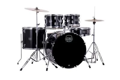 Mapex Drum Kit Comet Series Rock Fusion Dark Black CM5294FTC-DK - Image 1 of 4
