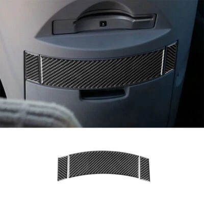 Cubierta de acento portavasos central interior de fibra de carbono 3 piezas para Nissan Quest Foto 1 de 4