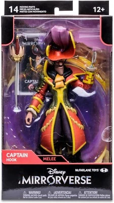 "Figura de acción McFarlane Toys Disney Mirrorverse Peter Pan Captain Hook Melee 7""" Foto 1 de 2