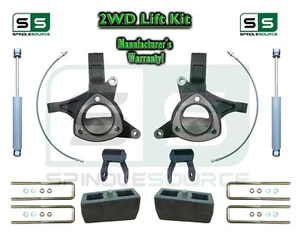 Kit de husillo elevador Silverado Sierra 1500 15+4 5""/4"" amortiguadores de grilletes ALUMBRE ESTAMPADO - Imagen 1 de 2