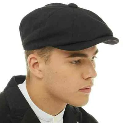ROYAL STALLION Childrens Kids Flat Cap Peaky Blinders Herringbone Newsboy Tweed Bakerboy