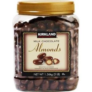 Kirkland Signature Milk Chocolate Covered Almonds, 3lb 1.36kg NEW - Picture 1 of 2