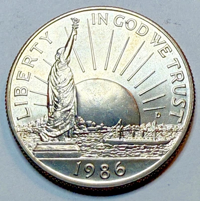 Uncirculated Proof 1986-S Statue of Liberty Clad Comm Half Dollar - Image 1 of 2