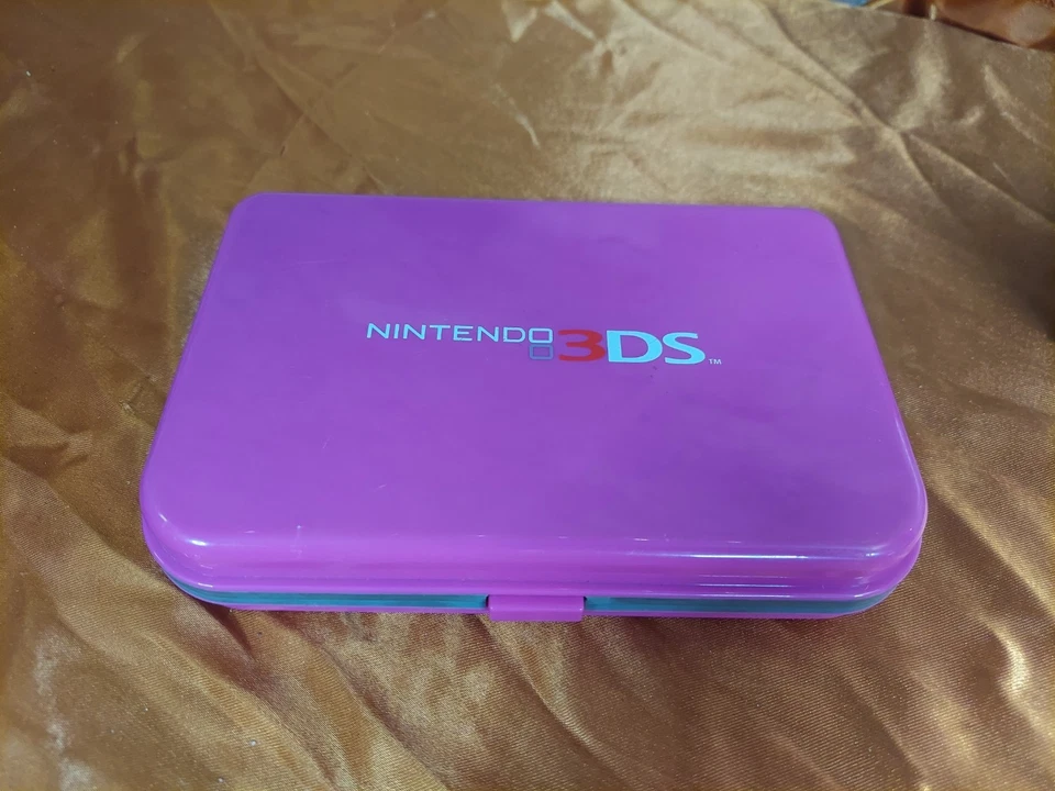 Estuche de transporte rígido rosa/púrpura para Nintendo 3DS XL portátil y juegos Foto 1 de 2