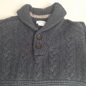 Maglione Roba Bianca Maglia Spessa Caldo 80% Lana di Agnello Taglia XL Blu Navy Maglia Cavo - Foto 1 di 24