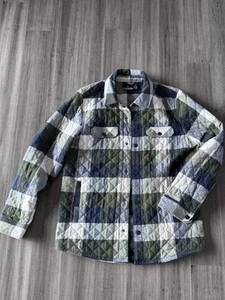 Stormtech Outdoor North Beach Shacket Shirt Jacket QPX-1 Green / Navy Size L - Picture 1 of 7