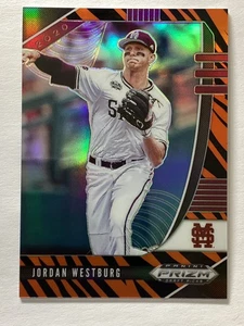 2020 Panini Prizm Draft Picks Tiger Stripe #PDP172 Jordan Westburg Orioles /99 - Picture 1 of 2