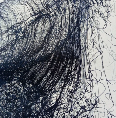 Hand drawn Art Pen & Ink Penis Drawing of a Male Nude Art Illustration - Image 1 of 4