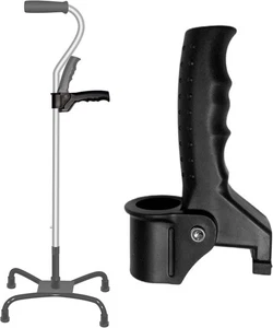 Mango de bastón para ayudas de pie personas mayores asistencia de pie caminar muletas verticales acceso - Imagen 1 de 1