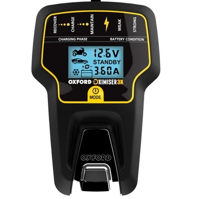 Oxford Oximiser 3X Motorcycle Battery Charger Motorbike Lithium Battery Chargers - Image 1 of 4