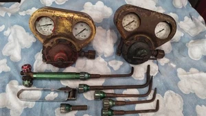 SMITHS SAUERSTOFF ACETYLEN REGULATOREN MARQUETTENBRENNER VINTAGE - Bild 1 von 14