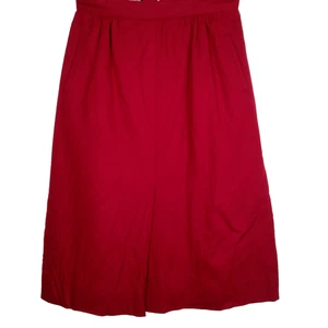 Falda de Lana Pant-her 26" Cintura Roja Midi Forrada Clásica Frontal Abertura Cremallera Clásica - Imagen 1 de 8